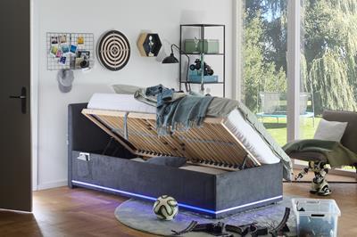 Gestoffeerd bed in de kinderkamer: welke maat past het best?