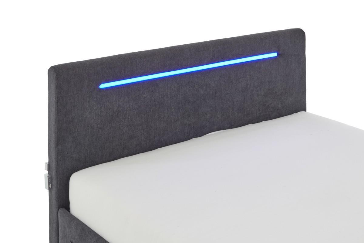 Gestoffeerd Bed Circle 120x200 Antraciet detail