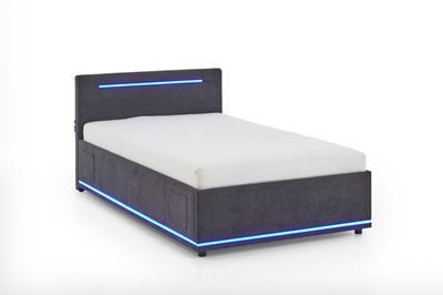 Gestoffeerd Bed Circle 120x200 Antraciet