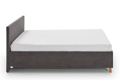 Gestoffeerd Bed Cool 120x200 Antraciet zijaanzicht