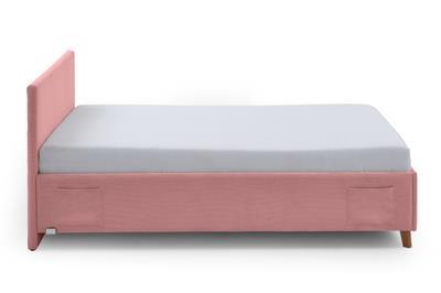Gestoffeerd Bed Cool 120x200 Roze zijaanzicht