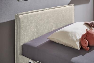 Gestoffeerd Bed Fun 120x200 Beige detail