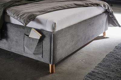 Gestoffeerd Bed Cool 140x200 Antraciet detail