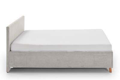 Gestoffeerd Bed Cool 140x200 Beige zijaanzicht