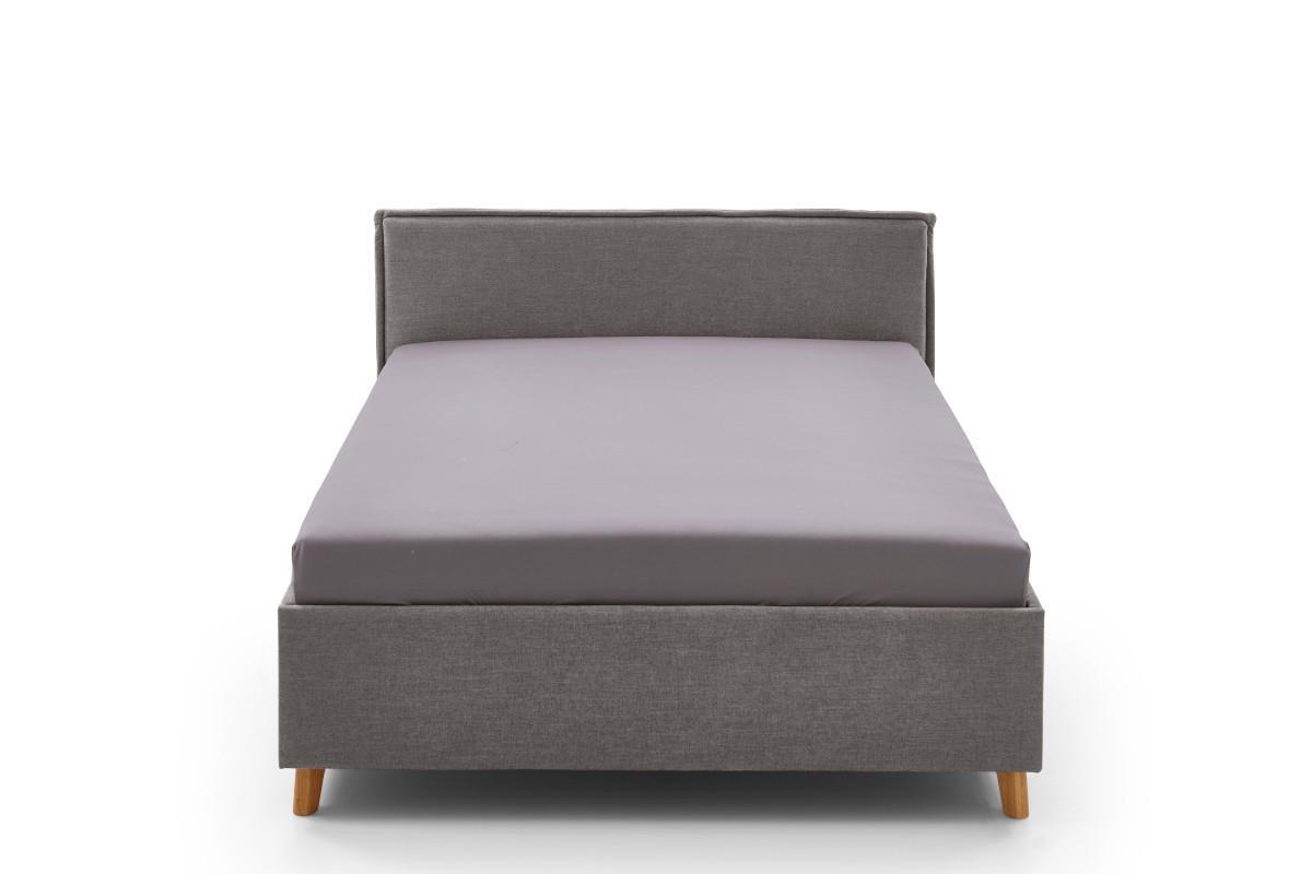 Gestoffeerd Bed Fun 140x200 Antraciet vooraanzicht