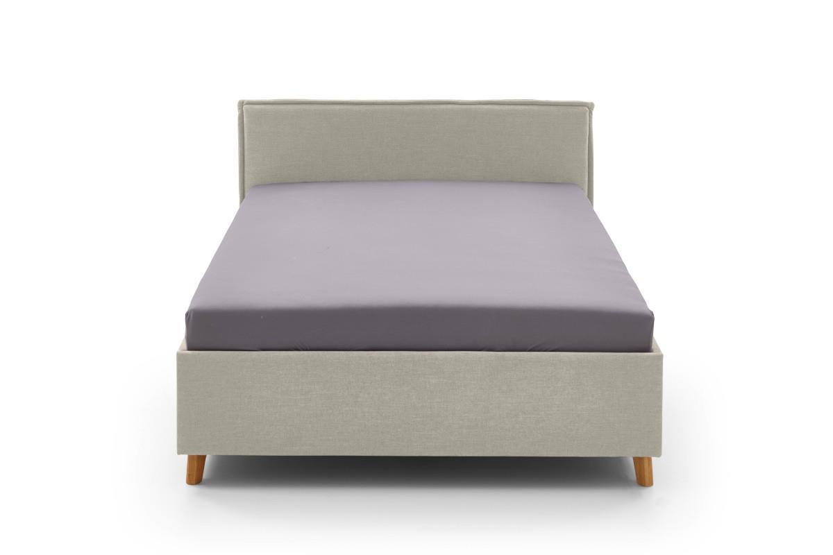 Gestoffeerd Bed Fun 140x200 Beige vooraanzicht