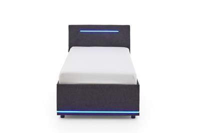 Gestoffeerd Bed Circle 90x200 Antraciet vooraanzicht