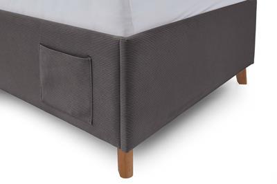 Gestoffeerd Bed Cool 90x200 Antraciet detail