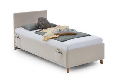 Gestoffeerd Bed Cool 90x200 Beige