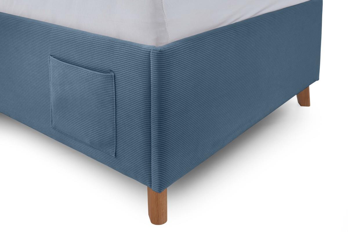 Gestoffeerd Bed Cool 90x200 Blauw detail