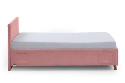 Gestoffeerd Bed Cool 90x200 Roze zijaanzicht