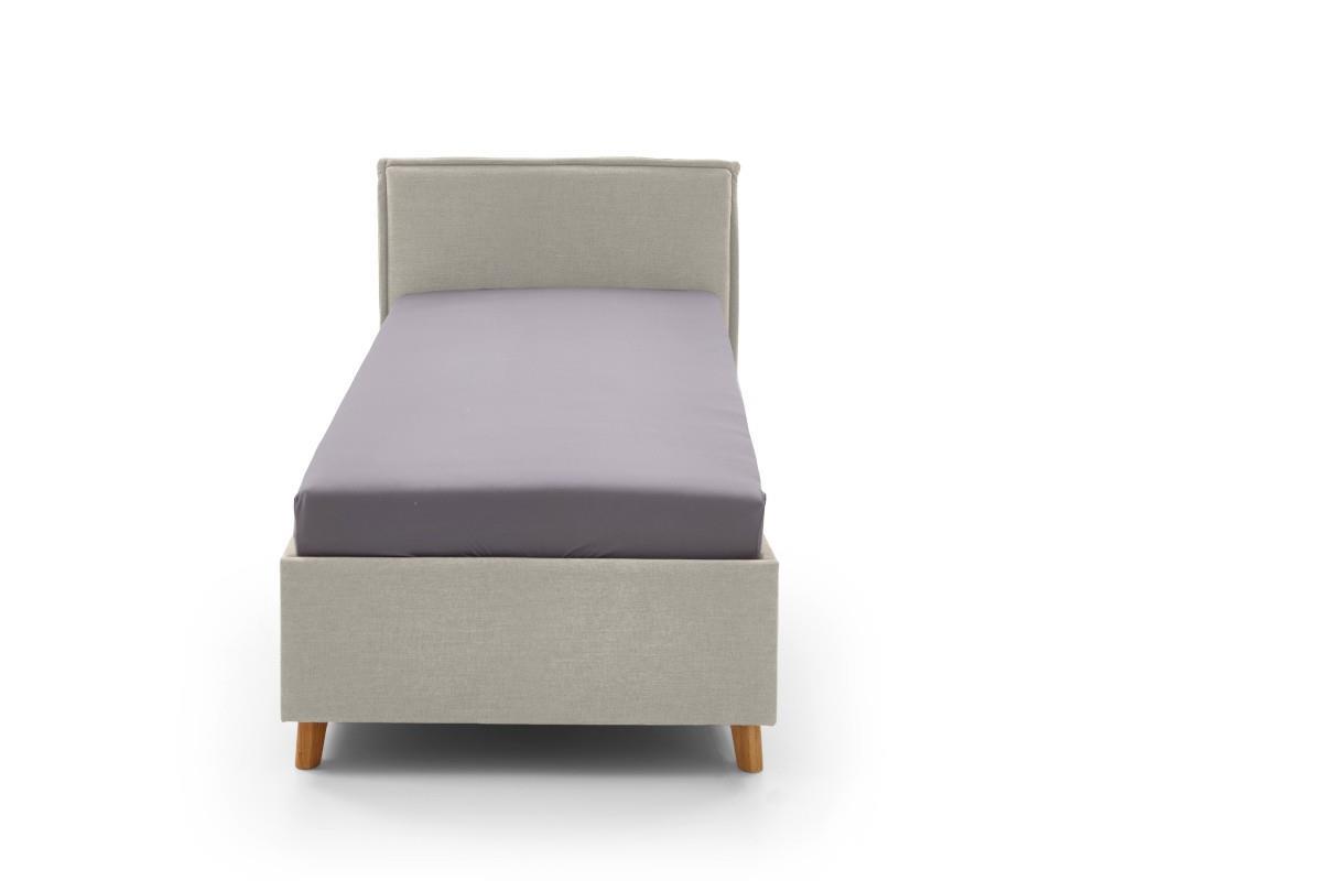 Gestoffeerd Bed Fun 90x200 Beige vooraanzicht