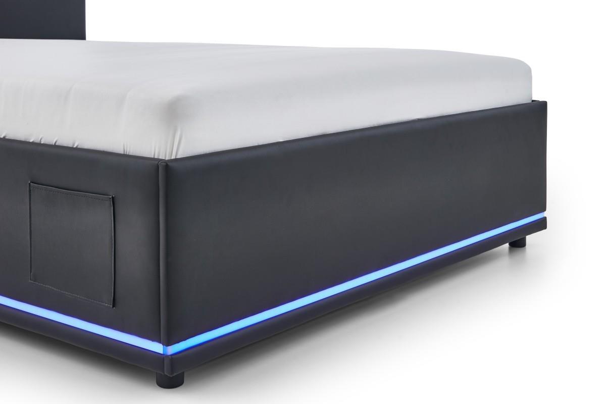 Gestoffeerd Bed Circle 120x200 Zwart detail