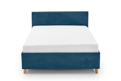 Gestoffeerd Bed Cool 120x200 Blauw vooraanzicht