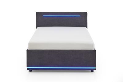 Gestoffeerd Bed Circle 140x200 Antraciet vooraanzicht