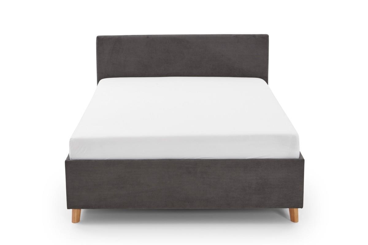 Gestoffeerd Bed Cool 140x200 Antraciet vooraanzicht