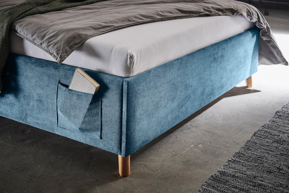 Gestoffeerd Bed Cool 140x200 Blauw detail