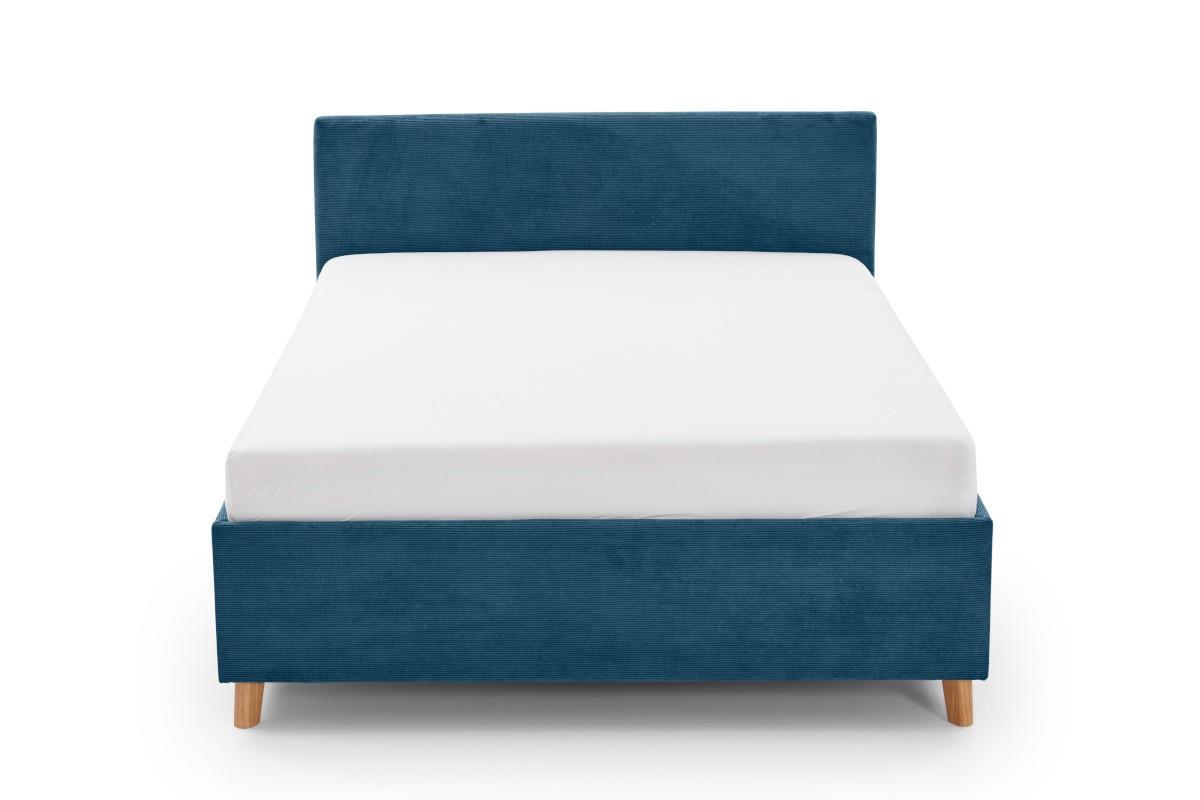 Gestoffeerd Bed Cool 140x200 Blauw vooraanzicht