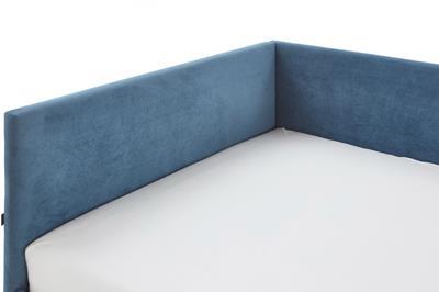 Gestoffeerd Bed Cool 140x200 met rugleuning Blauw detail