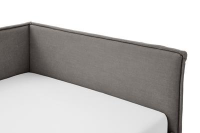 Gestoffeerd Bed Fun 140x200 met rugleuning Antraciet detail
