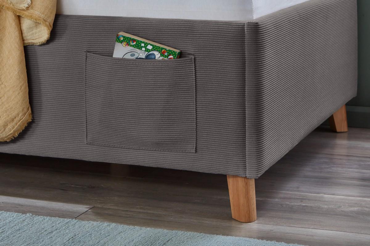 Gestoffeerd Bed Cool 90x200 Antraciet detail