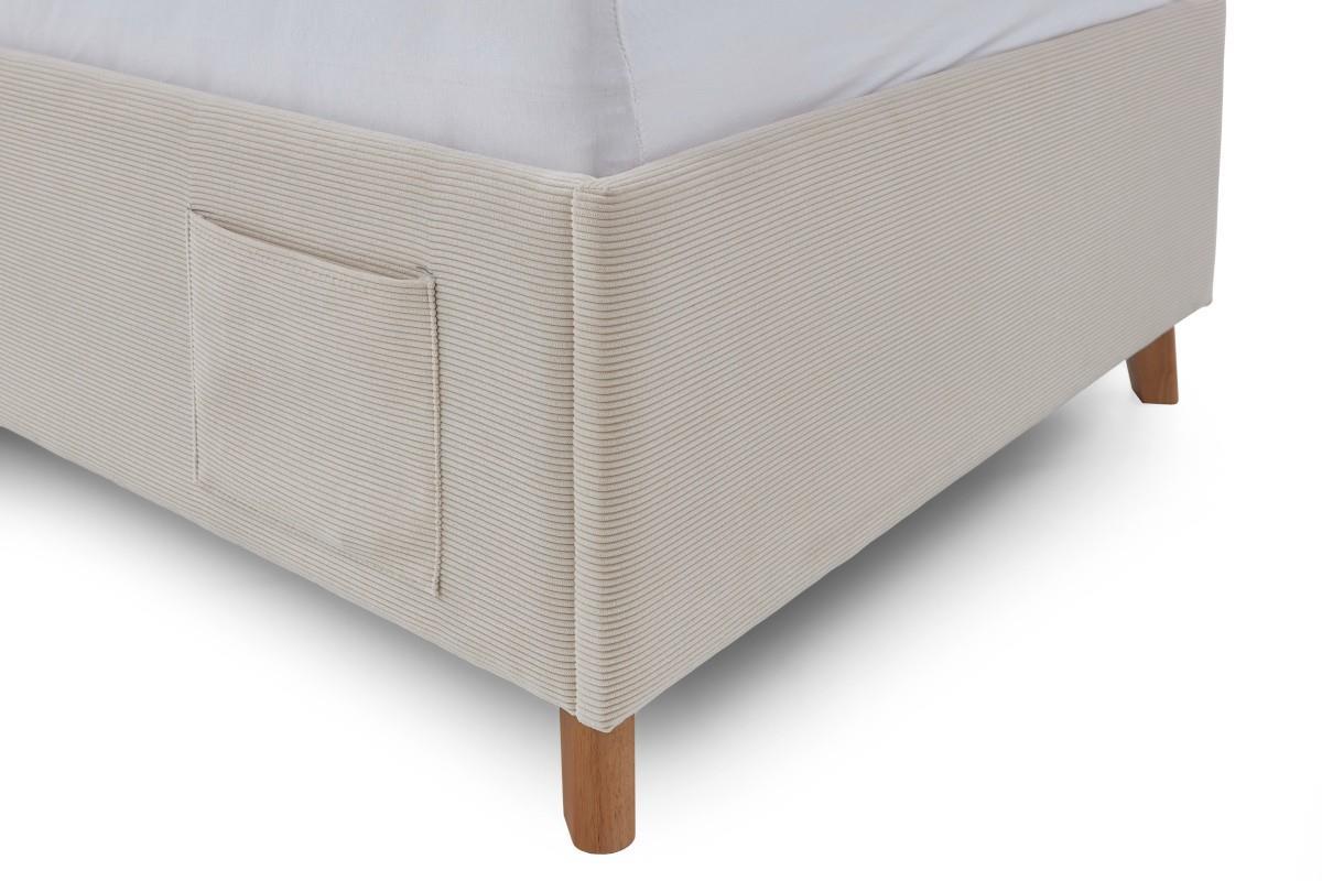 Gestoffeerd Bed Cool 90x200 Beige detail