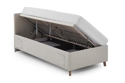 Gestoffeerd Opbergbed Cool 90x200 Beige open