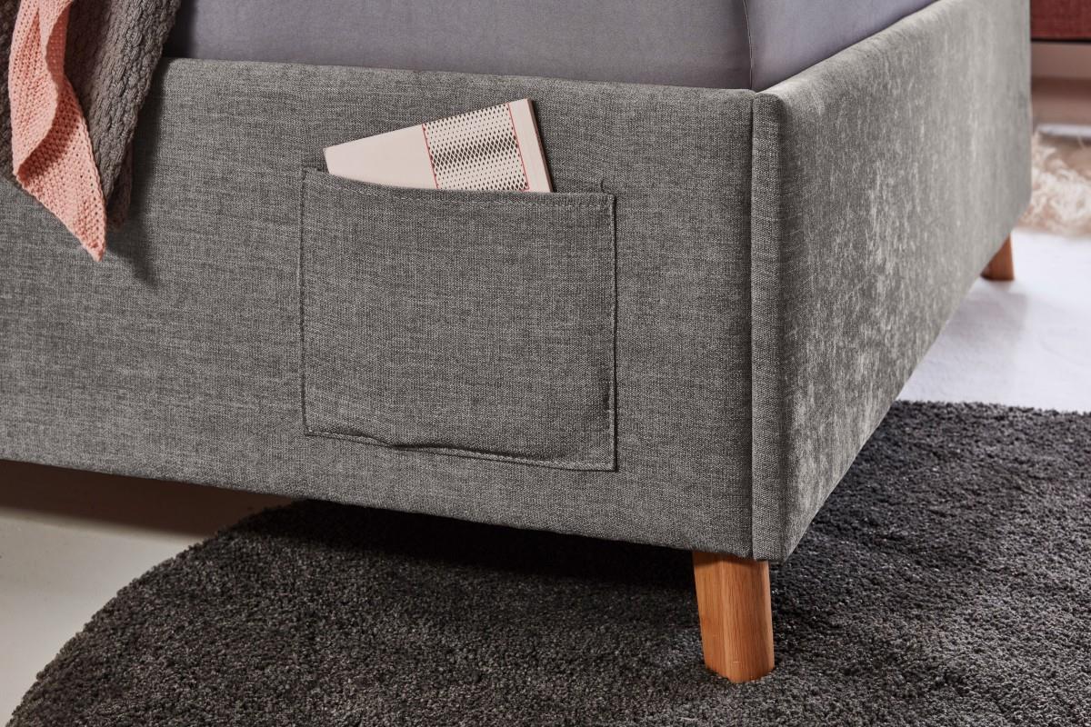 Gestoffeerd Bed Fun 90x200 Antraciet detail