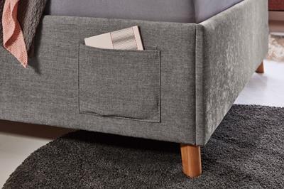 Gestoffeerd Bed Fun 90x200 Antraciet detail