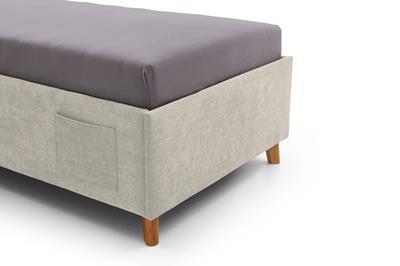 Gestoffeerd Bed Fun 90x200 Beige detail