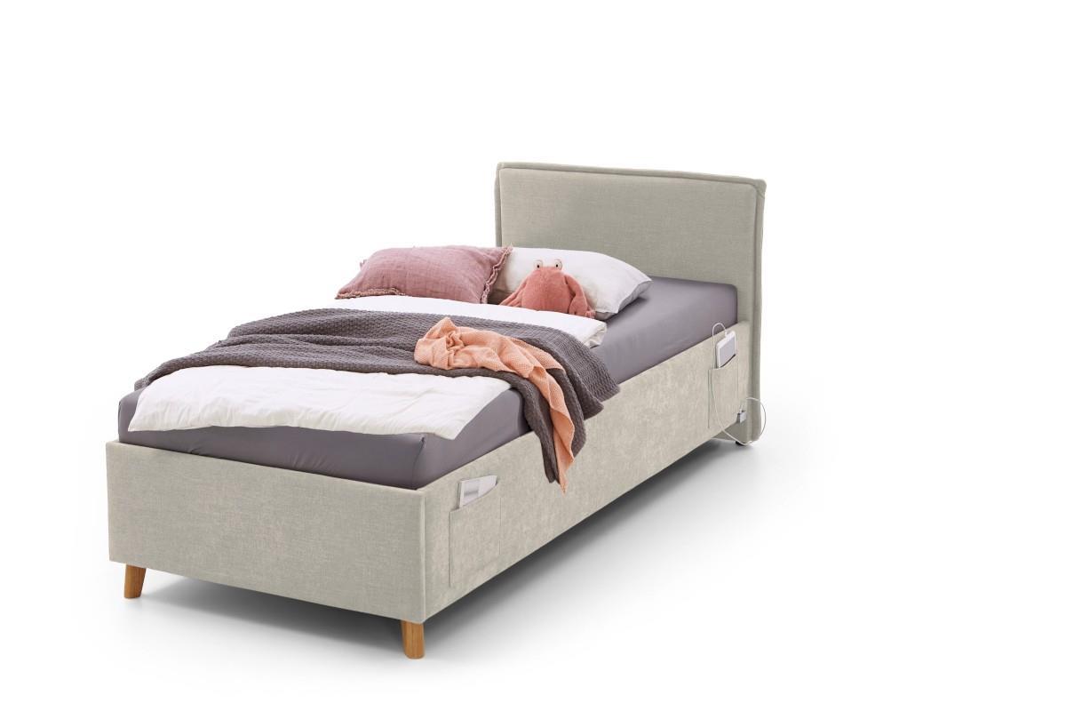 Gestoffeerd Bed Fun 90x200 Beige