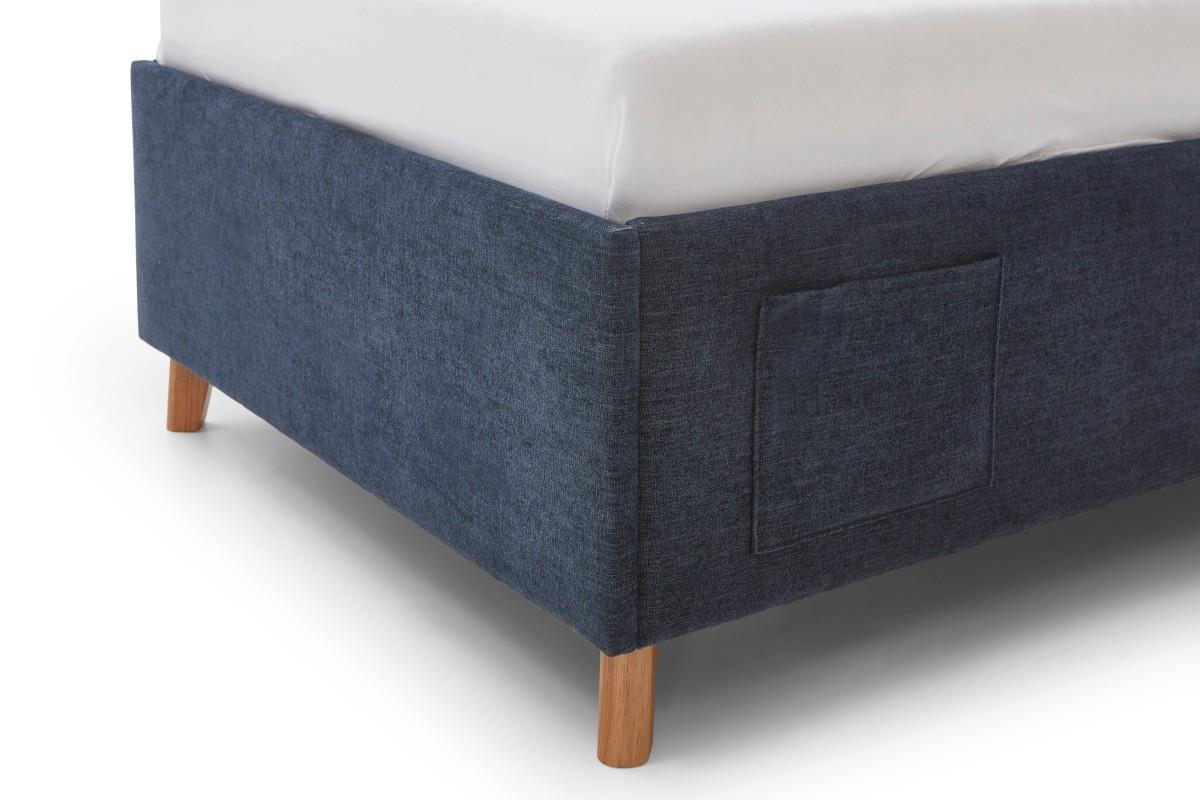 Gestoffeerd Bed Fun 90x200 Blauw detail