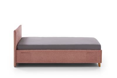 Gestoffeerd Bed Fun 90x200 Roze zijaanzicht