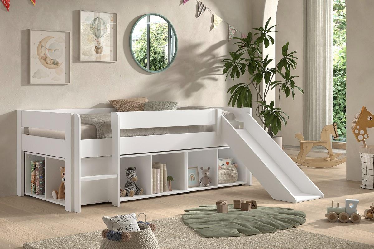 Primo Boekenkast Laag Wit sfeerfoto