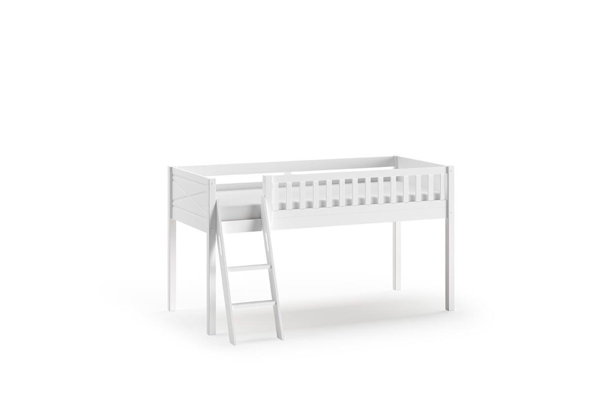 Scott halfhoogslaper met schuine trap wit