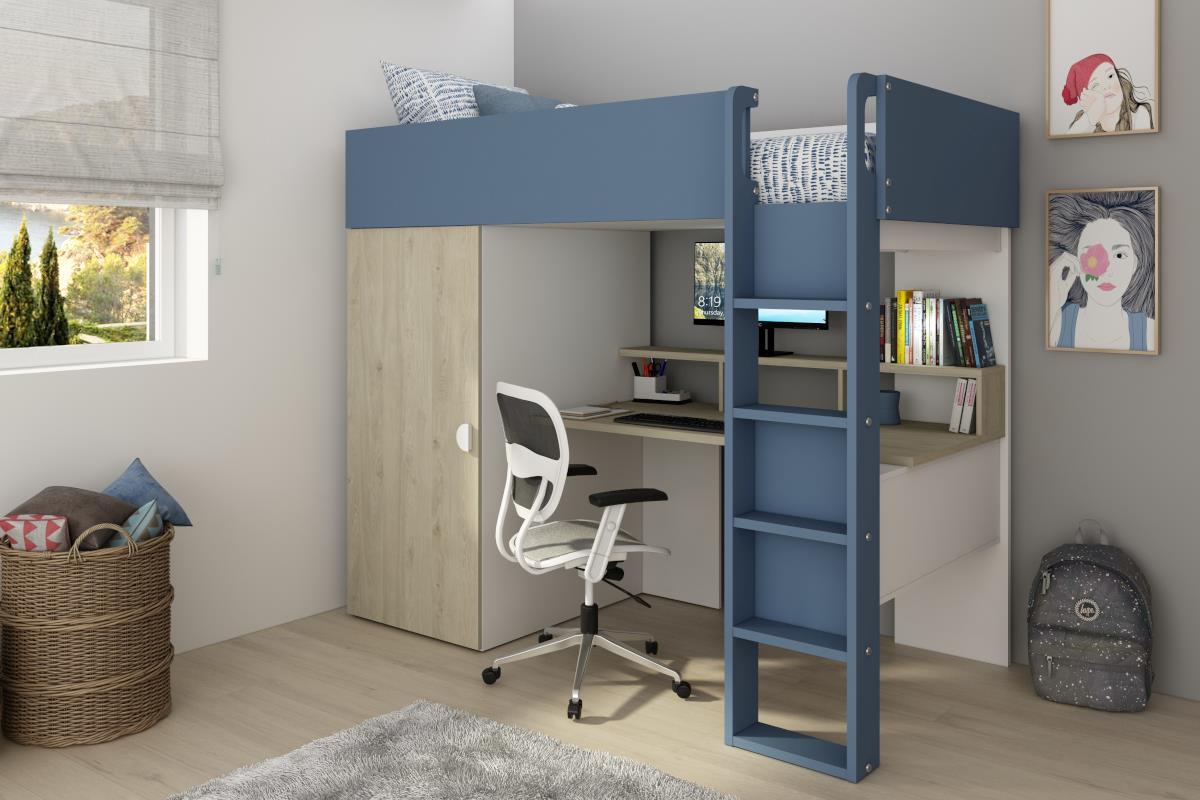 Flow hoogslaper eiken blauw LAATSTE STUKS!!!