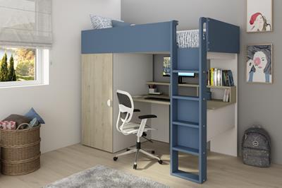 Flow hoogslaper eiken blauw LAATSTE STUKS!!!