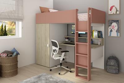 Flow hoogslaper eiken roze LAATSTE STUKS!!!