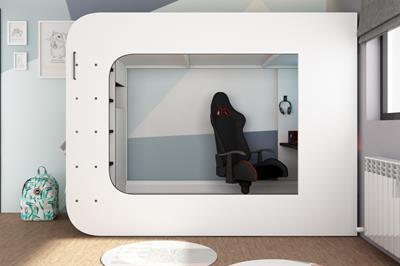 Mspace Gaming Hoogslaper Antraciet en Wit sfeerfoto