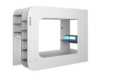 Mspace Gaming Hoogslaper Antraciet en Wit