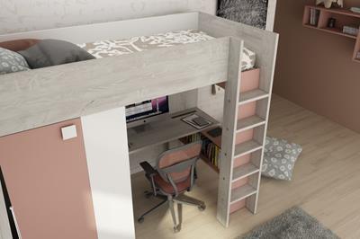 Studio hoogslaper cascina-wit-oud roze sfeerimpressie close-up