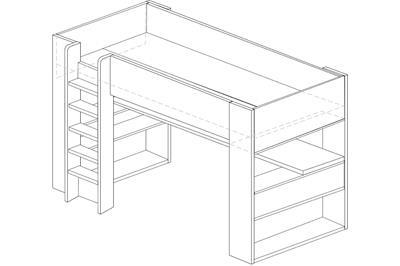 Cube Hoogslaper lijntekening