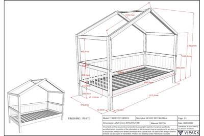 Forrest Beech Huisbed afmetingen