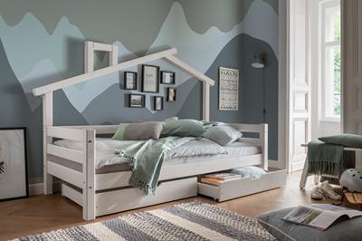 Opberglades voor Infans Huis Bedbank Wit 