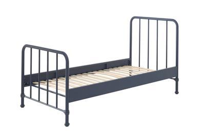 Bronxx metalen bed mat blue denim