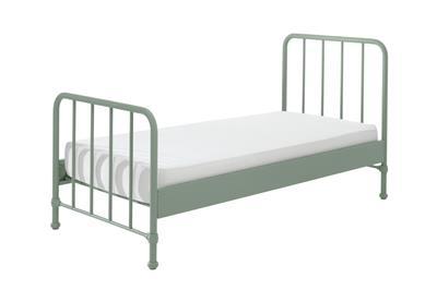 Bronxx metalen bed mat olive green met matras