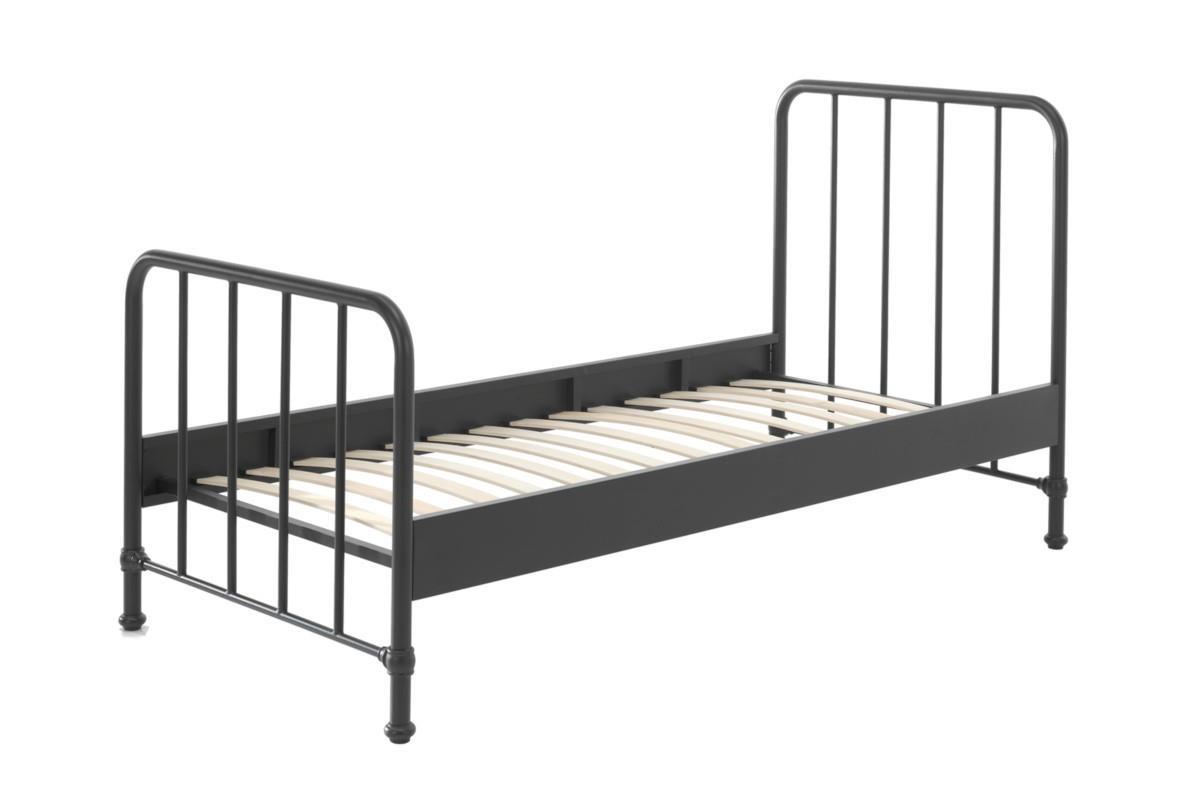 Bronxx metalen bed mat zwart