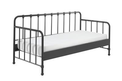 Bronxx metalen bedbank mat zwart met matras