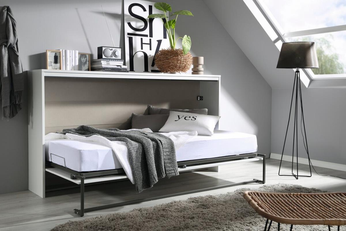 Albero Opklapbed Wit 90/200 LAATSTE STUKS!!!