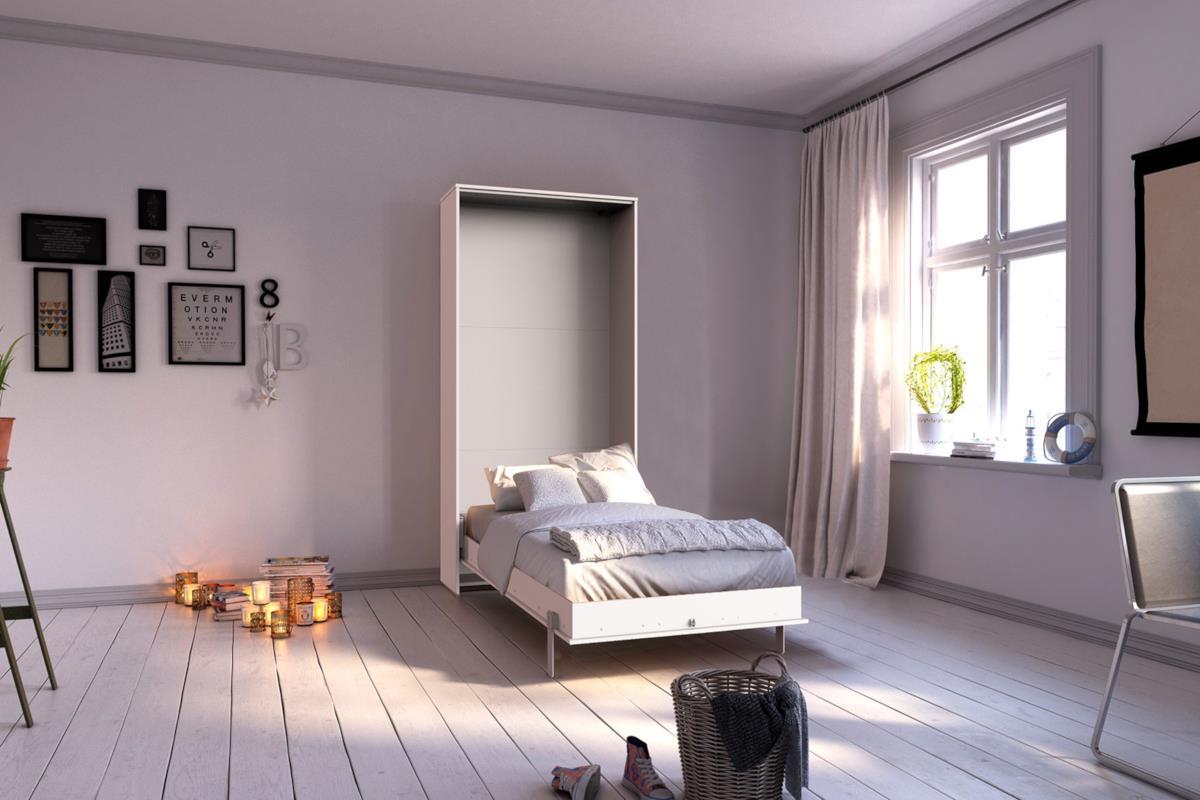 Juist Opklapbed Wit Verticaal 90/200